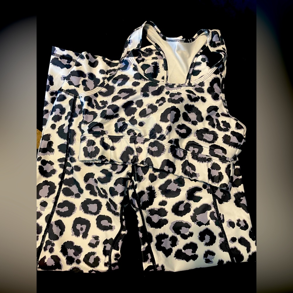 Leopard Print Workout Set